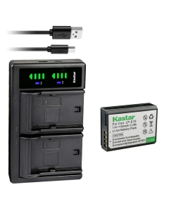 Kastar 1-Pack Battery & LTD2 USB Charger Replacement for Canon LP-E10, LC-E10, Canon EOS Rebel T3, T5, T6, T7, T100 DSLR Cameras - 8.4V Output