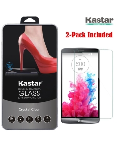 Kastar G3 Screen Protector (2-PACK), Premium Tempered Crystal Clear Glass Screen Protector for G3 AT&T, T-Mobile, Sprint, Verizon Smartphone