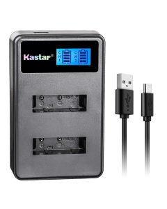 Kastar LCD Dual USB Charger for Xiaomi YI AZ16-1, Xiaomi YI AZ16-2 and Xiaomi Yi 4K, Xiaomi Yi 4K+, Xiaomi Yi Lite, Xiaomi YI 360 VR Action Camera