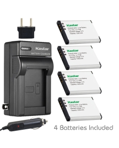 Kastar Battery (4-Pack) and Charger Kit for Olympus Li-70B, Li-70C and D-700 D-705 D-710 D-715 D-745 FE-4020 FE-4040 FE-5040 VG-110 VG-120 VG-130 VG-140 VG-145 VG-150 VG-160 X-940 X-990 Cameras