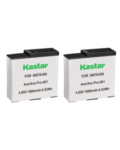 Kastar 2-Pack Battery 3.85V 1800mAh 6.93Wh Replacement for Insta360 Ace Pro Battery, Insta360 Ace/Ace Pro Accessories Action Camera