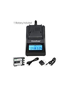 Kastar Ultra Fast Charger(3X Faster) Kit and NB-2L Battery (1-Pack) for Canon NB-2L NB-2LH NB-2L12 NB-2L14 NB-2L24 BP-2L5 BP-2LH and Canon EOS Digital Rebel XT Xti Cameras