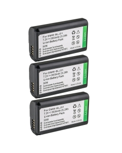 Kastar 3-Pack DMW-BLJ31 Battery Replacement for Panasonic DMW-BLJ31, DMW-BLJ31e Battery, Panasonic LUMIX S1, LUMIX S1R, LUMIX S1H, DMW-BGS1R, LUMIX S Series Full-Frame Mirrorless Cameras