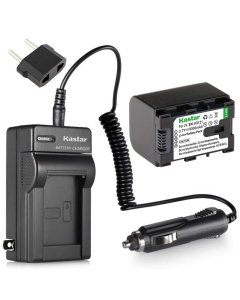 Kastar Battery and Charger Replacement for JVC Everio GZ-HM35BU, GZ-HM40BU, GZ-HM50BU Flash Memory Camcorder