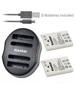 Kastar Battery (X2) & Dual USB Charger for Nik EN-EL5, ENEL5, MH-61 and Nik Coolpix 3700, 4200, 5200, 5900, 7900, P3, P4, P80, P90, P100, P500, P510, P520, P530, P5000, P5100, P6000, S10 Cameras