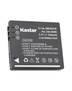 Kastar 1-Pack DMW-BCE10 / CGA-S008 Battery Replacement for Panasonic Lumix DMC-FX35 DMC-FX35A DMC-FX35EG-A DMC-FX35EG-K DMC-FX35EG-N DMC-FX35EG-S DMC-FX35EG-W DMC-FX35K DMC-FX35S Camera