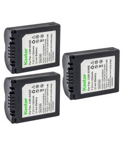 Kastar 3-Pack CGA-S006 Battery Replacement for Panasonic Lumix DMC-FZ8, Lumix DMC-FZ8EBK, Lumix DMC-FZ8EBS, Lumix DMC-FZ8EFS, Lumix DMC-FZ8EG, Lumix DMC-FZ8GK, Lumix DMC-FZ8K Camera