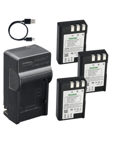 Kastar 3-Pack Battery and AC & USB-C Charger, Compatible with Nikon EN-EL9 EN-EL9a EN-EL9e and Nikon D40 D40X D60 D3000 D5000 DSLR Cameras and BG-2A Battery Grip