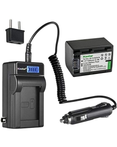 Kastar 1-Pack NP-FV70 Battery and LCD AC Charger Compatible with Sony HDR-PJ650, HDR-PJ670, HDR-PJ710, HDR-PJ740, HDR-PJ760, HDR-PJ780, HDR-PJ790, HDR-PJ810, HDR-PJ820, HDR-PJ820E, HDR-TD10, HDR-TD20