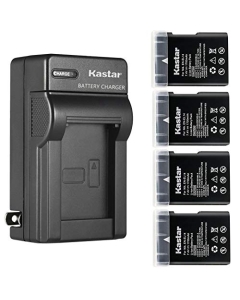 Kastar 4-Pack EN-EL14 Battery and AC Wall Charger Replacement for Nikon BG-2G 905-19023-00000-01, D5500/D5600, BG-2T 905-19034-00000-01, D5500/D5600, BG-2TIR 905-19035-00000-01