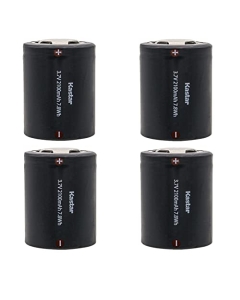 Kastar Battery 4-Pack Replacement for Acebeam E10 Rechargeable Flashlight, Acebeam ARC26350HC-200A, Emisar D4SV2 LED Flashlight, Other Flashlights, Electric Razor, Shaver