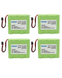 Kastar 4-Pack Ni-MH Battery 4.8V 2100mAh Compatible with DSC BATT2148V 4PH-H-AA2100-S-D22 WS4920HE WTK5504 Wireless Security System Alarm Panel 17000153