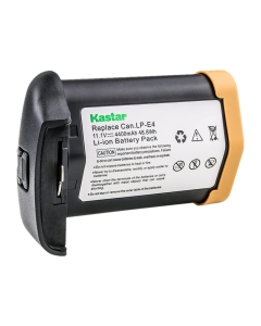 Kastar 1-Pack LP-E4 Battery 11.1V 4400mAh Replacement for Canon LP-E4 LPE4, US 5751B002 Battery, Canon LC-E4 LC-E4N Charger