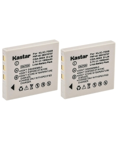 Kastar 2-Pack Battery Replacement for Benq DLI-102 Battery, Benq DLI102 Charger, Benq DC X600 X600, Ricoh Caplio 10G Camera, Samsung Digimax NV7, Digimax i5, Digimax i6, Digimax i50 MP3, Digimax i70