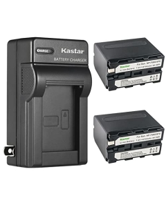 Kastar 2-Pack Battery and AC Wall Charger Replacement for Desview R5, 5.5 inch Touchscreen On-Camera Field Monitor, IPS with HDR/3D-Luts/Dual-use Battery System, on-Camera-Touchscreen-Field-Monitor
