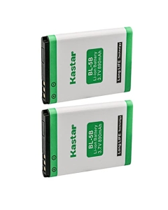 Kastar BL-5B Battery 2-Pack Replacement for VIVITAR DVR-850W DVR850W ViviCam 8225 ViviCam V8225 ViviCam T328 VT328 ViviCam 8027 V8027, Ibaby Q9 Q9M, Praktica DMMC10 DMMC-10