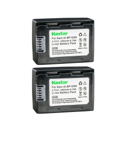 Kastar IA-BP105R Battery 2-Pack Replacement for Samsung HMX-H303UN, HMX-H304, HMX-H304BN, HMX-H304SN, HMX-H304RN, HMX-H304UN, HMX-H305, HMX-H305BN, HMX-H305SN, HMX-H305RN, HMX-H305UN Camera