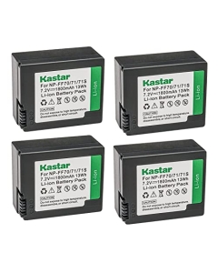 Kastar NP-FF70 Battery 4-Pack Replacement for Sony NP-FF70, NP-FF71, NP-FF71S Battery, Sony DCR-IP1, DCR-IP1E, DCR-IP1K, DCR-IP200K, DCR-IP210, DCR-IP210E, DCR-IP220, DCR-IP220E, DCR-IP220K Camera