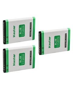 Kastar BL-5B Battery 3-Pack Replacement for Tecboss Mini Wireless Keyboard, YAGALA Mini Keyboard, Minox DCC 5.0, DCC 5.1, Rollei 10050, Rollei 10051, Rollei 10052, Rollei 10053, Rollei Sportsline 60