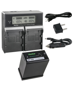 Kastar 1-Pack BP-A60 Battery and AC LCD Dual Fast Charger Compatible with Canon BP-A30 BP-A60 BP-A65 BP-A90 US 0870C002 Battery, CG-A10 CG-A20 Charger, Canon EOS C500 Mark II 6K Full-Frame Camera