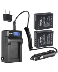 Kastar 2-Pack BLH-1 Battery and LCD AC Charger Compatible with Olympus BLH-1, BLH-01, PS-BLH1, BCH-1, Olympus OM-D E-M1 Mark II, OM-D EM1 Mark II, OM-D E-M1 MARKII, OM-D E-M1 MARK2, OM-D E-M1X EM1X