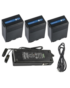 Kastar 3-Pack BP-A68 Battery and Dual D-Tap Fast Charger Compatible with Canon BP-A30 BP-A60 BP-A65 BP-A68 BP-A90 US0870C002 Battery, CG-A10 CG-A20 Charger, EOS C300 Mark III Digital Cinema Camera