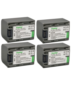 Kastar 4-Pack NP-FP70 / NP-FP71 Battery Replacement for Sony HDR-HC3E, DCR-DVD103, DCR-DVD105, DCR-DVD202, DCR-DVD203, DCR-DVD205, DCR-DVD304, DCR-DVD305, DCR-DVD403, DCR-DVD404 Camcorder