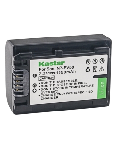 Kastar Battery for Sony NP-FV50 NP-FV40 NP-FV30 and Sony AX53 CX675/B CX455/B CX220 CX230 CX290 CX330 CX380 CX430V CX900 PJ200 PJ230 PJ340 PJ380 PJ430V PJ540 PJ650V PV790V PJ810 TD30V AX100 Camcorder