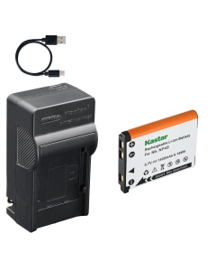 Kastar 1-Pack Battery and AC & USB-C Charger, Compatible with Fujifilm NP-45 NP-45A NP-45B NP-45S, Fujifilm FinePix J10 J20 J25 J27 JV100 JX200 JX300 JX500 JZ100 T300 XP50 XP60 XP70 Z70 Z90 Z1000EXR