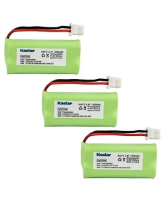 Kastar 3-Pack Battery Replacement for Vtech CS6509-16 CS6509-17 CS6509-19 CS6519 CS6519-14 CS6519-15 CS6519-16 CS6519-2 CS6529 CS6529-2 CS6609 CS6619 CS6619-2 CS6629 CS6629-2 CS6629-3 CS6649 CS6649-2