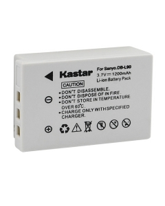 Kastar Battery 1-Pack Replacement for Sanyo DB-L90 DB-L90A DB-L90AU Battery, Sanyo DMX-SH1 DMX-SH11 DMX-SH11K DMX-SH11R VPC-SH1 VPC-SH1BK VPC-SH1EXBK VPC-SH1EXR VPC-SH1GX VPC-SH1R VPC-SH11 Camera