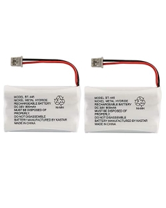 Gator Crunch BT-446 Cordless Phone Battery 800mAh for Uniden, made by GPI, Pack of 2.