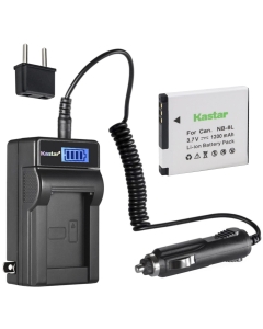 Kastar 1-Pack NB-8L Battery and LCD AC Charger Compatible with Canon PowerShot A2200, PowerShot A3000 IS, PowerShot A3100 IS, PowerShot A3150 IS, PowerShot A3200 IS, PowerShot A3300 IS Digital Cameras