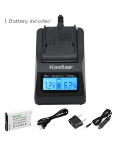 Kastar Ultra Fast Charger and Battery (1-Pack) for Nik EN-EL23, MH-67 Work with Nik Coolpix P600, S810c Digital Cameras