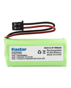 Kastar 1-Pack AAAX2 2.4V MSM 1000mAh Ni-MH Rechargeable Battery for Uniden BT-1008 BT-1016 BT1008S DECT20602 DECT 2080 DECT 2060-2 DWX-207 DECT20854WX DECT21802 Dantona BATT-1008 Empire CPH-515B