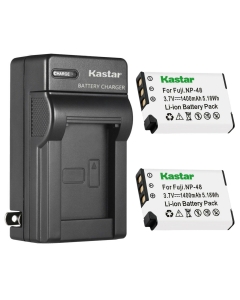 Kastar 2-Pack Battery and AC Wall Charger Replacement for Fujifilm NP-48 FNP-48 NP48 FNP48 Battery, Fujifilm XQ1 Digital Camera, Fujifilm XQ2 Digital Camera
