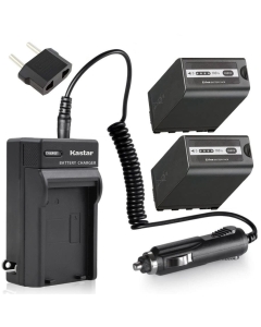 Kastar Battery 2X + Charger Replacement for Panasonic AG-VBR89G AG-VBR59 AG-BRD50 AG-B23 AG-DVX200 AG-AC8 AG-AC90A AG-DVC30 AG-HPX250 HPX255 HVX201 AJ-PX230 AJ-PX270 AJ-PX298 AJ-PG50 HC-MDH2 HC-X1000