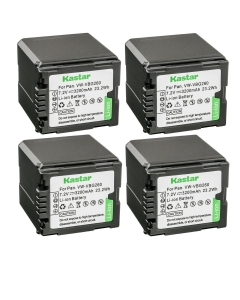 Kastar 4-Pack VW-VBG260 Battery Replacement for Panasonic DMC-L10KEG-K, AG-AC7, AG-AF100, AG-AF105A, AG-AC130, AG-AC130A, AG-AC130AEJ, AG-AC130AP, AG-AC160, AG-AC160A, AG-AC160AEJ, AG-AC160AP Camera