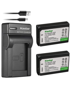 Kastar Battery (X2) & Slim USB Charger for Samsung BP-1310, BP1310, ED-BP1310 and Samsung NX5, NX10, NX11, NX20, NX100 Digital Cameras