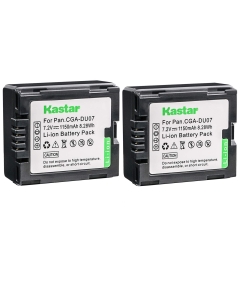 Kastar 2 Pack Battery for Panasonic CGR-DU06 CGR-DU07 CGA-DU14 CGA-DU07 CGA-DU06 CGR-DU21 CGR-DU21A RV-4401 RV-5401 Camcorder