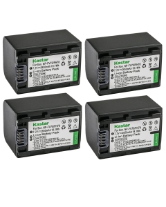 Kastar 4-Pack NP-FV70 Battery Replacement for Sony NEX-VG10, NEX-VG20, NEX-VG30, NEX-VG900, HXR-MC50, HXR-MC88, HXR-NX30, HXR-NX70, HXR-NX80, PXW-Z90V, PXW-X70, DCR-PJ5, DCR-SR10, DCR-SR15 Camera