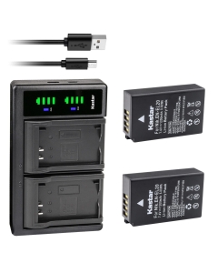 Kastar 2-Pack Battery and LTD2 USB Charger Replacement for Nikon EN-EL20 Nikon EN-EL20a Battery, Nikon MH-27 MH-27a Nikon MH-29 MH-29a Charger, Nikon DL24-500, Blackmagic Pocket Cinema Camera