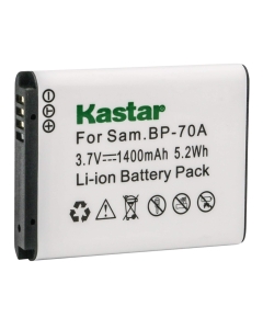 Kastar Battery BP-70A for Samsung ES65 ES70 PL80 PL100 SL50 SL600 SL630 ST60 ST70 ST80 ST90 ST96 ST6500 TL105 TL110 TL125 TL205 WB30F WB50F WB52F WP10 Cameras