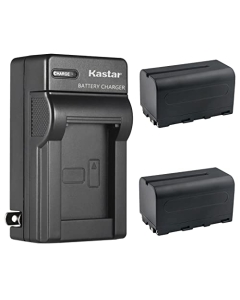 Kastar 2-Pack NP-F750 / NP-F770 Battery and AC Wall Charger Replacement for FEELWORLD F7 PRO 7 INCH 3D LUT Touchscreen DSLR Camera Field Director AC Monitor, FH7 7 INCH Full HD1920X1200 Field Monitor