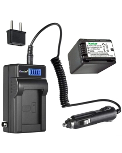 Kastar 1-Pack VW-VBT380 Battery and LCD AC Charger Compatible with Panasonic HC-V550M, HC-V550K, HC-V620M, HC-V710, HC-V720, HC-V720M, HC-V720GK, HC-V720MGK, HC-V720K, HC-V750, HC-V750M Camera