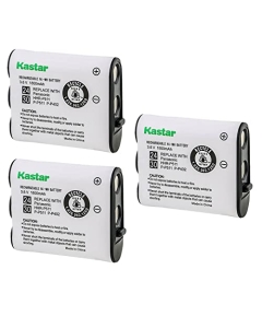 Kastar 3-Pack Battery Replacement for Panasonic KX-TGA270 KX-TGA270S KX-TGA273 KX-TGA273S KX-TGA290 KX-TGA290B KX-TGA510 KX-TGA510M, MURAPHONE HHRP402 KX372 KX376 KX377 KXFPG371 KXFPG381
