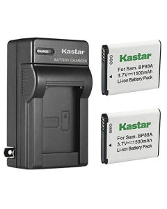 Kastar 2-Pack Battery and AC Wall Charger Replacement for Samsung EA-BP88A EABP88A, BP-88A BP88A Battery, Samsung DV200, DV300, DV300F, DV305, DV305F Digital Cameras