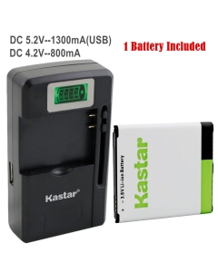 Kastar Galaxy S4 Battery (1-Pack without NFC) and intelligent mini travel Charger (with high speed portable USB charge function, not NFC capable) for Samsung Galaxy S4, S IV, I9505, M919 (T-Mobile), I545 (Verizon), I337 (AT&T), L720 (Sprint), EB-B600BUB, 