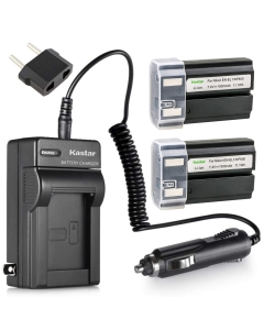 Kastar EN-EL1 Battery (2-Pack) and Charger Kit for ENEL1, Minota NP-800 and Cooipix 4300 4500 4800 5400 5700 775 8700 880 885 995 Coolpix E880 and Konica Minota DG-5W Dimage A200 Cameras