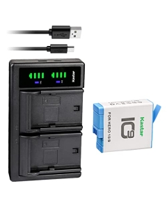 Kastar 1-Pack 3.85V 1900mAh Battery and LTD2 USB Charger Compatible with GoPro ADBAT-001 ADDBD-001 Battery, GoPro HERO10 Hero 10 Black Edition, GoPro HERO9 Hero 9 Black Edition Action Camera